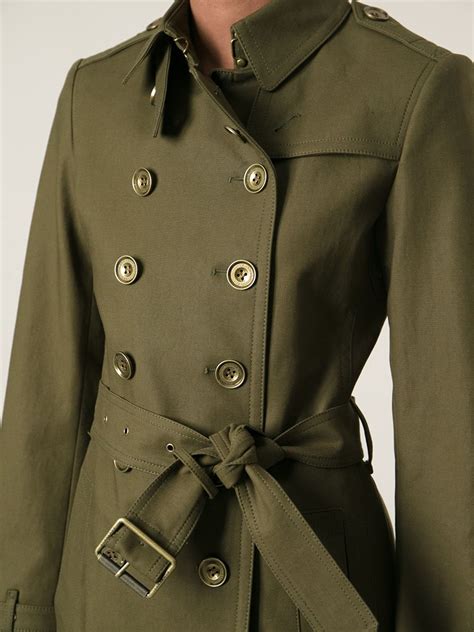 burberry military green trench|burberry trench women.